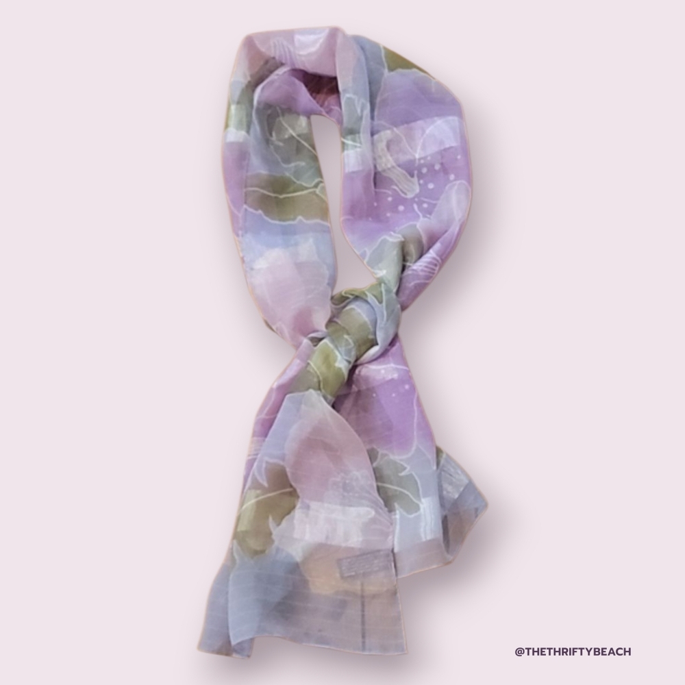 Floral Polyester Scarf 🌺
